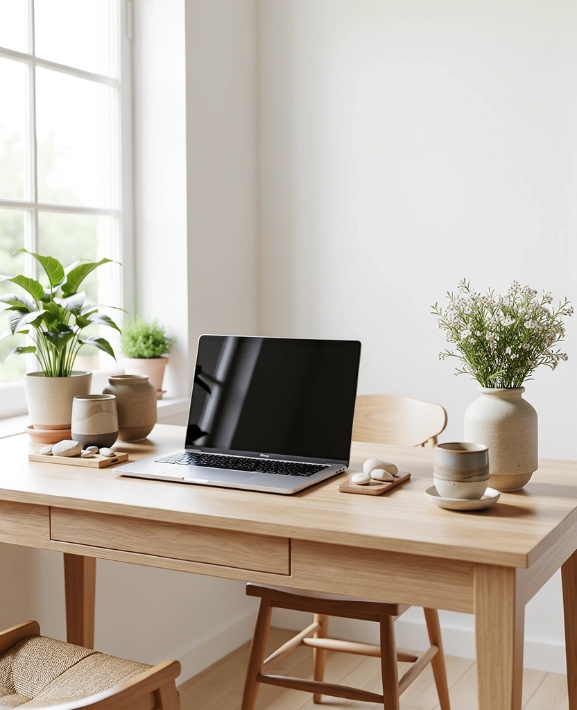 Natural wellness focused workspace